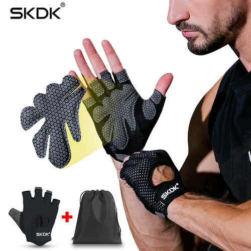 Fitness Handschuhe mit Silikoneinlage