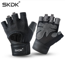Laden Sie das Bild in den Galerie-Viewer, Fitness Handschuhe mit Silikoneinlage